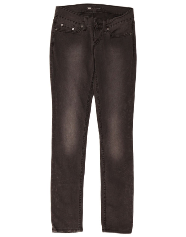 Женские джинсы Levi's 524 Super Low Skinny W29 L32 Серые хлопковые