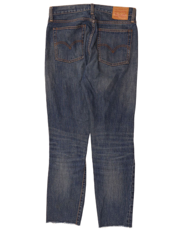 Женские прямые джинсы Levi's белого дуба с высокой талией W28 L28, синий хлопок