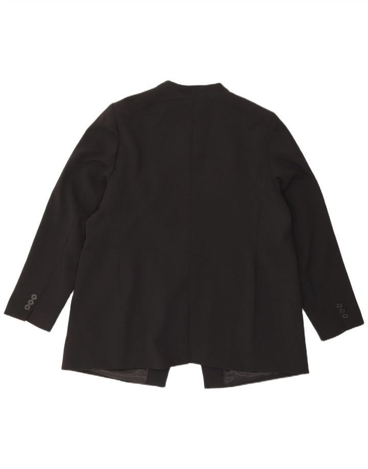 Женский пиджак на 1 пуговице Marks & Spencer UK 18 XL, черный полиэстер