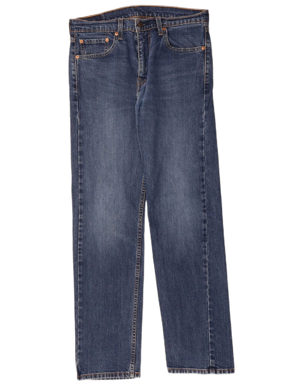 Мужские прямые джинсы Levi's 505 W32 L34 синие, хлопок