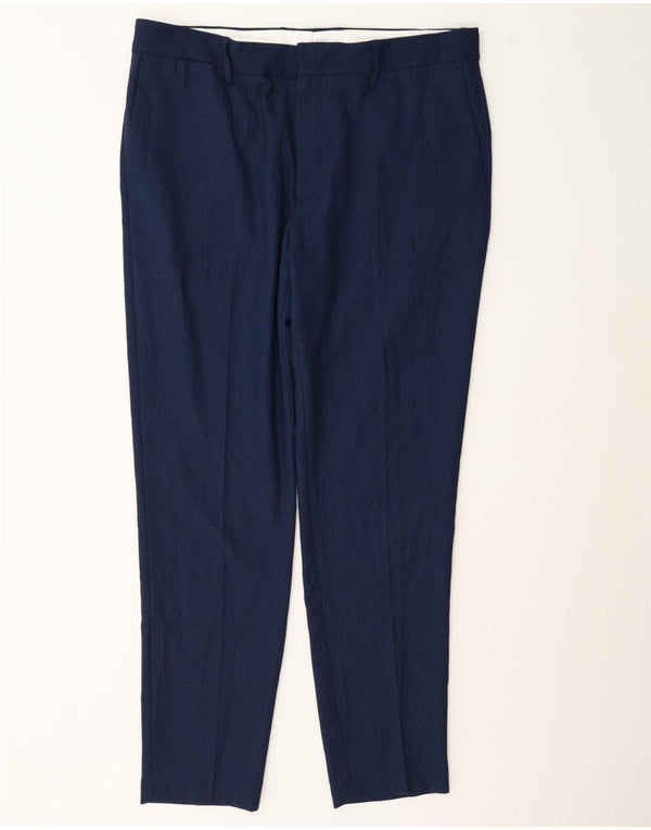 Мужские узкие брюки-чиносы Zara EU 46 XL W36 L30 Темно-синие