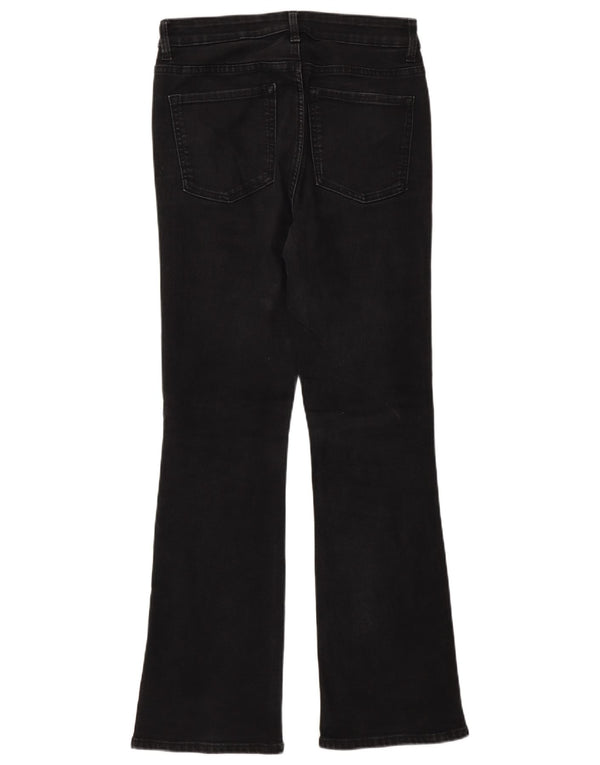 Женские расклешенные джинсы Marks & Spencer UK 10, маленькие, W26 L30, серый хлопок