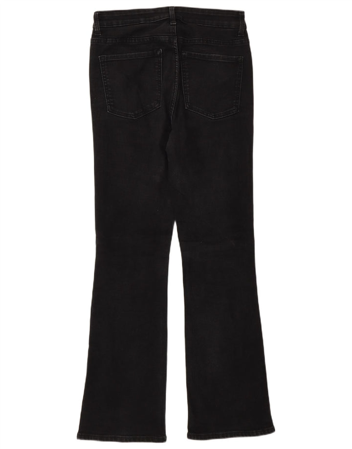 Женские расклешенные джинсы Marks & Spencer UK 10, маленькие, W26 L30, серый хлопок