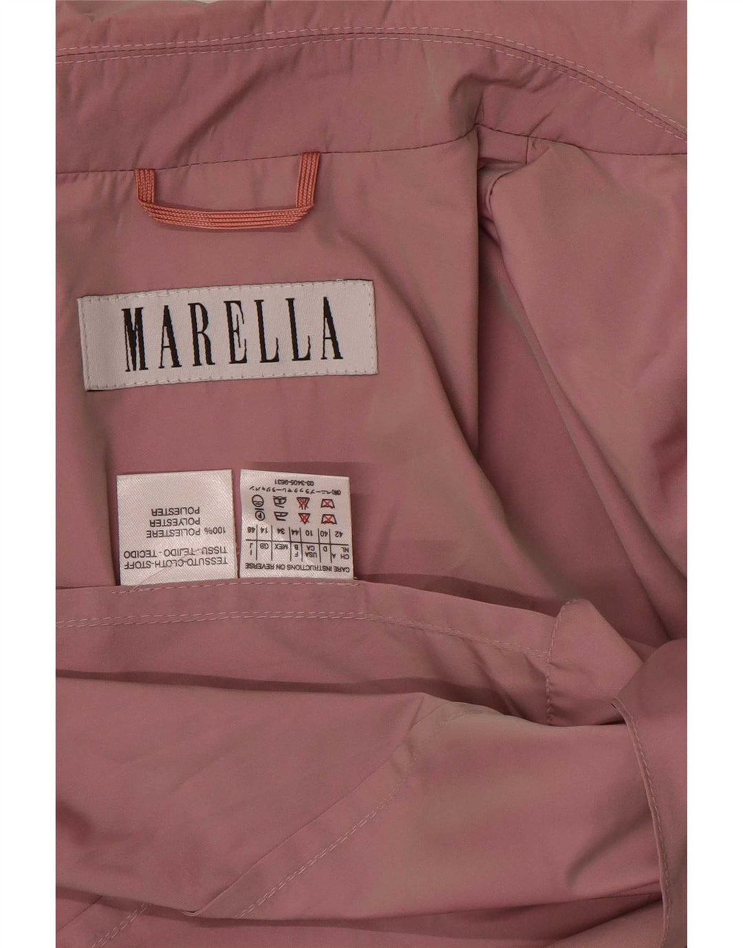 Женская куртка Marella UK 14, большой розовый полиэстер