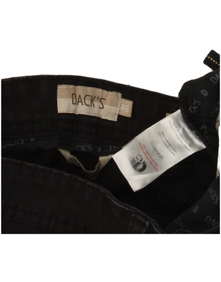 Мужские прямые джинсы Dack's Slim Fit IT 46 Small W30 L30, черный хлопок
