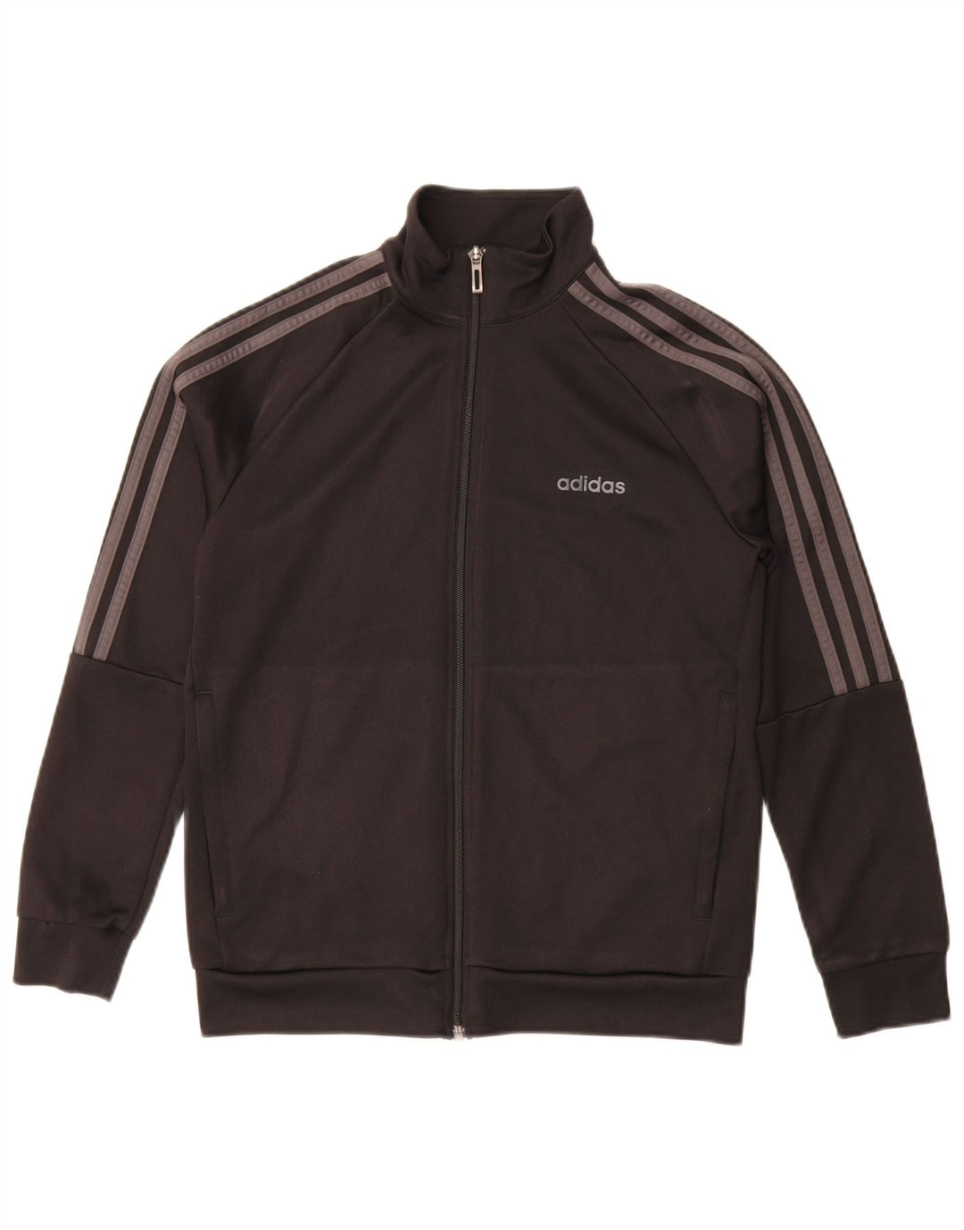 Спортивный костюм Adidas Climalite для мальчиков, верхняя куртка 13-14 лет, черный полиэстер
