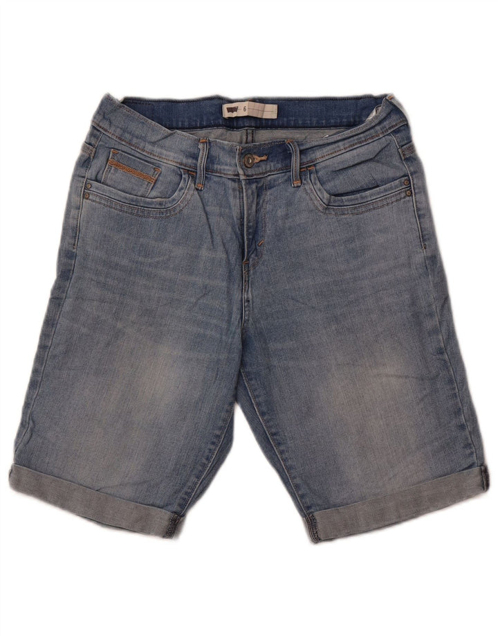 Женские джинсовые шорты Levi's US 6, средние W28, синие, хлопок