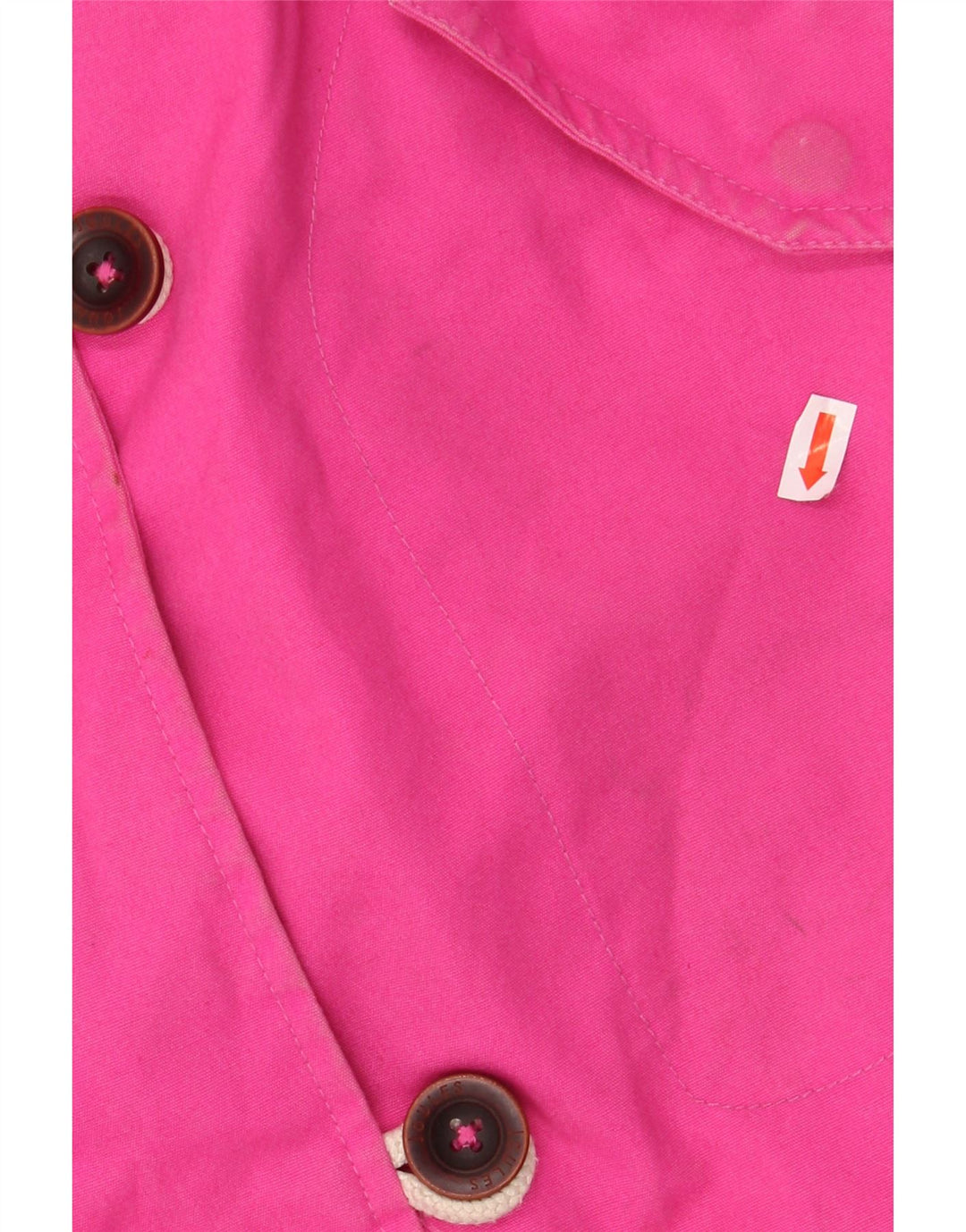 JOULES Женская дождевик с капюшоном UK 18 XL Розовый хлопок