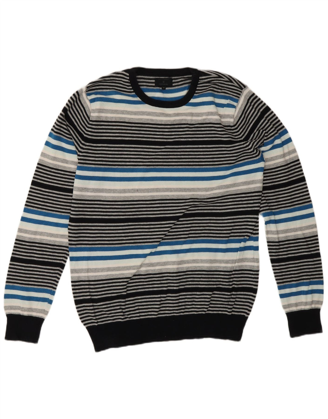 Мужской джемпер с круглым вырезом Jack & Jones, средний разноцветный полосатый свитер