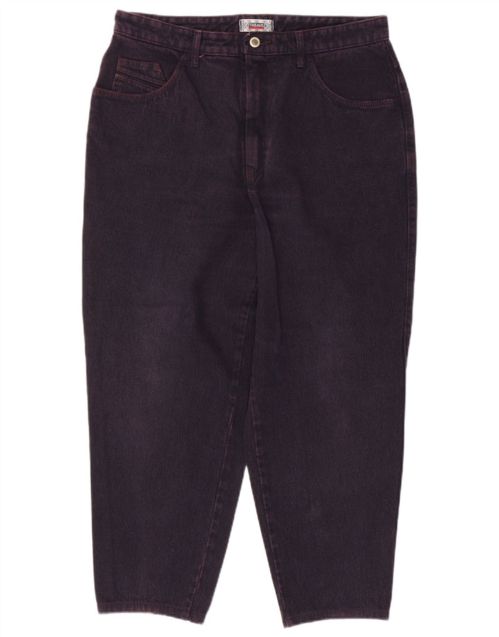 ВИНТАЖНЫЕ женские зауженные джинсы W34 L27 Фиолетовые