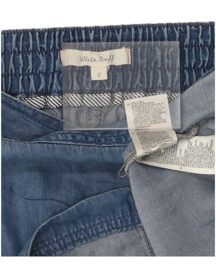 Женская джинсовая юбка White Stuff UK 8, маленькая W28, синяя из лиоцелла