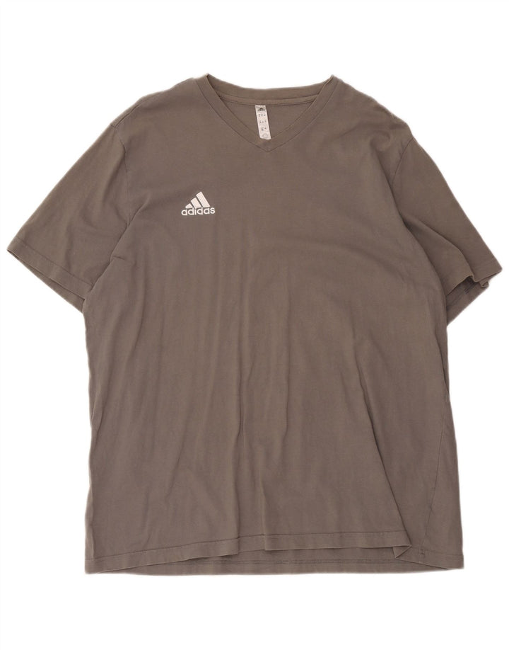 Мужская футболка Adidas Top 2XL Серый хлопок