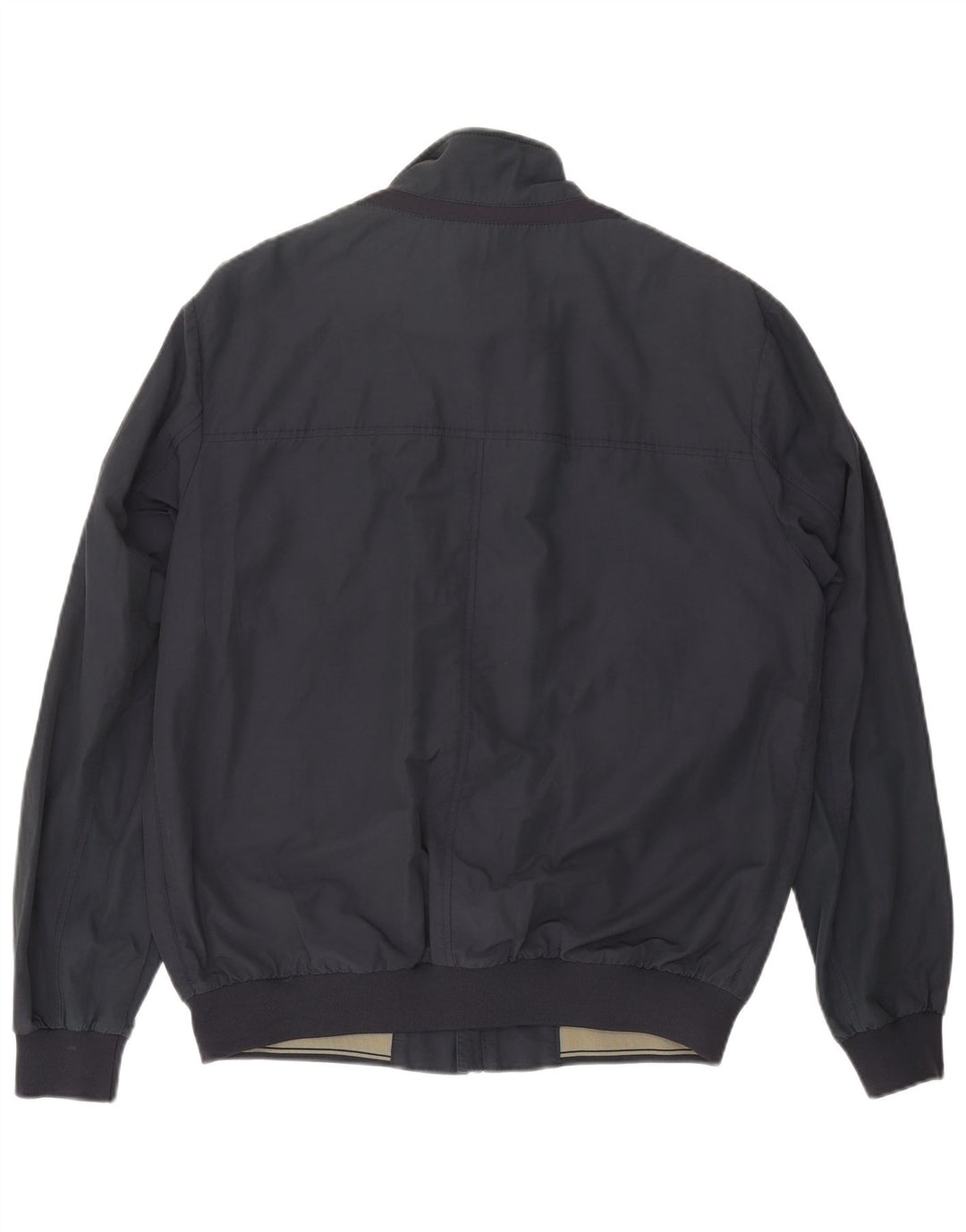 GEOX Mens Bomber Jacket UK 44 2XL Navy Blue Cotton