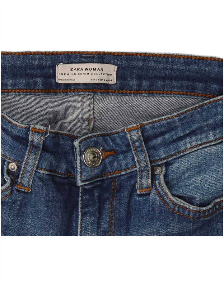 Женские расклешенные джинсы Zara EU 34 2XS W24 L31 синие