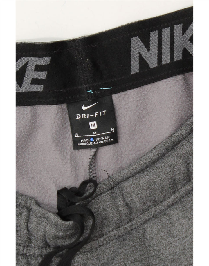 NIKE Mens Dri Fit Tracksuit Trousers Medium Grey Polyester