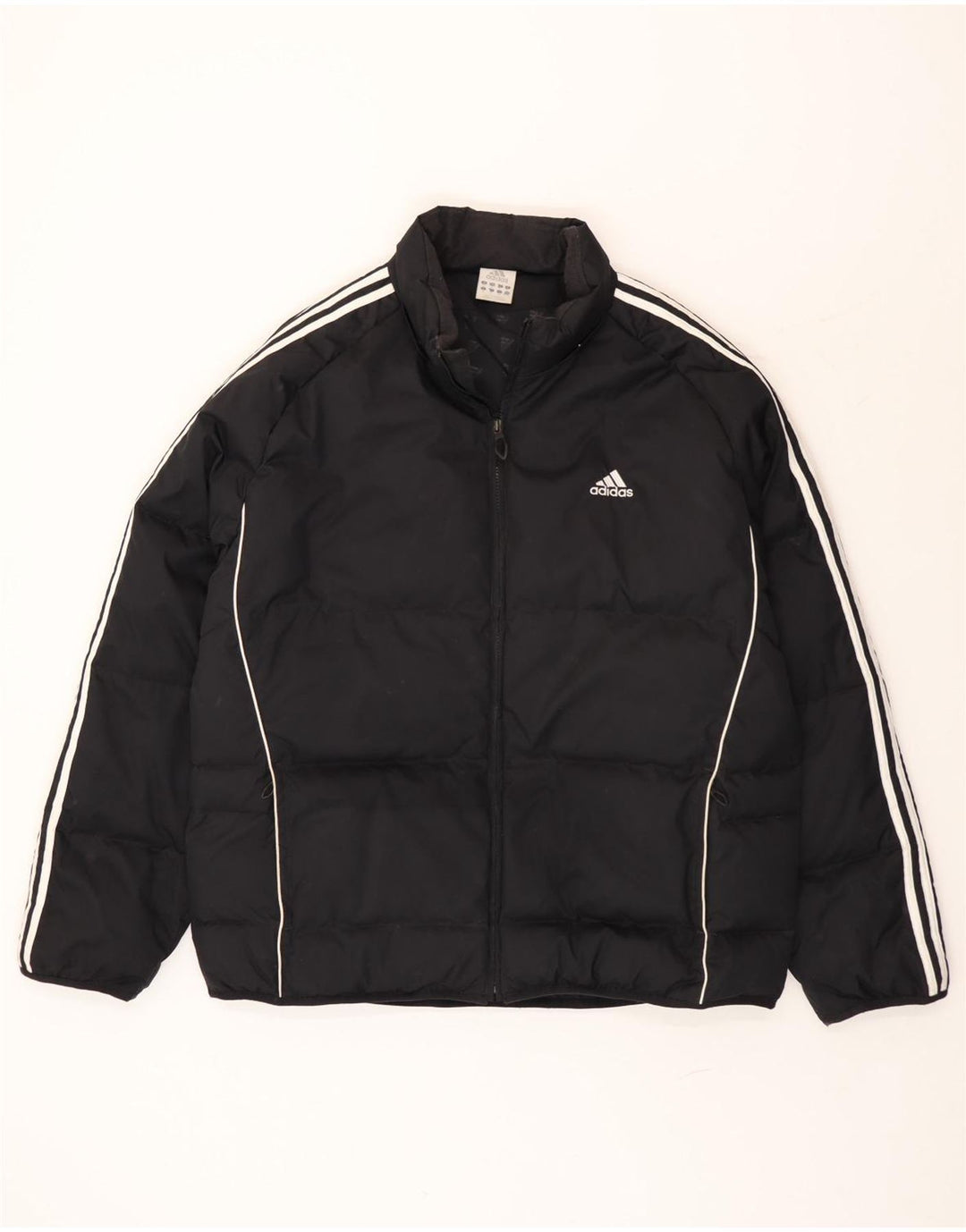 Мужская стеганая куртка Adidas UK 42 XL, черный полиэстер