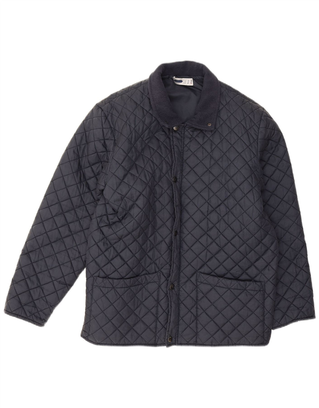 Мужская стеганая куртка Fila UK 38 Medium Navy Blue Полиамид