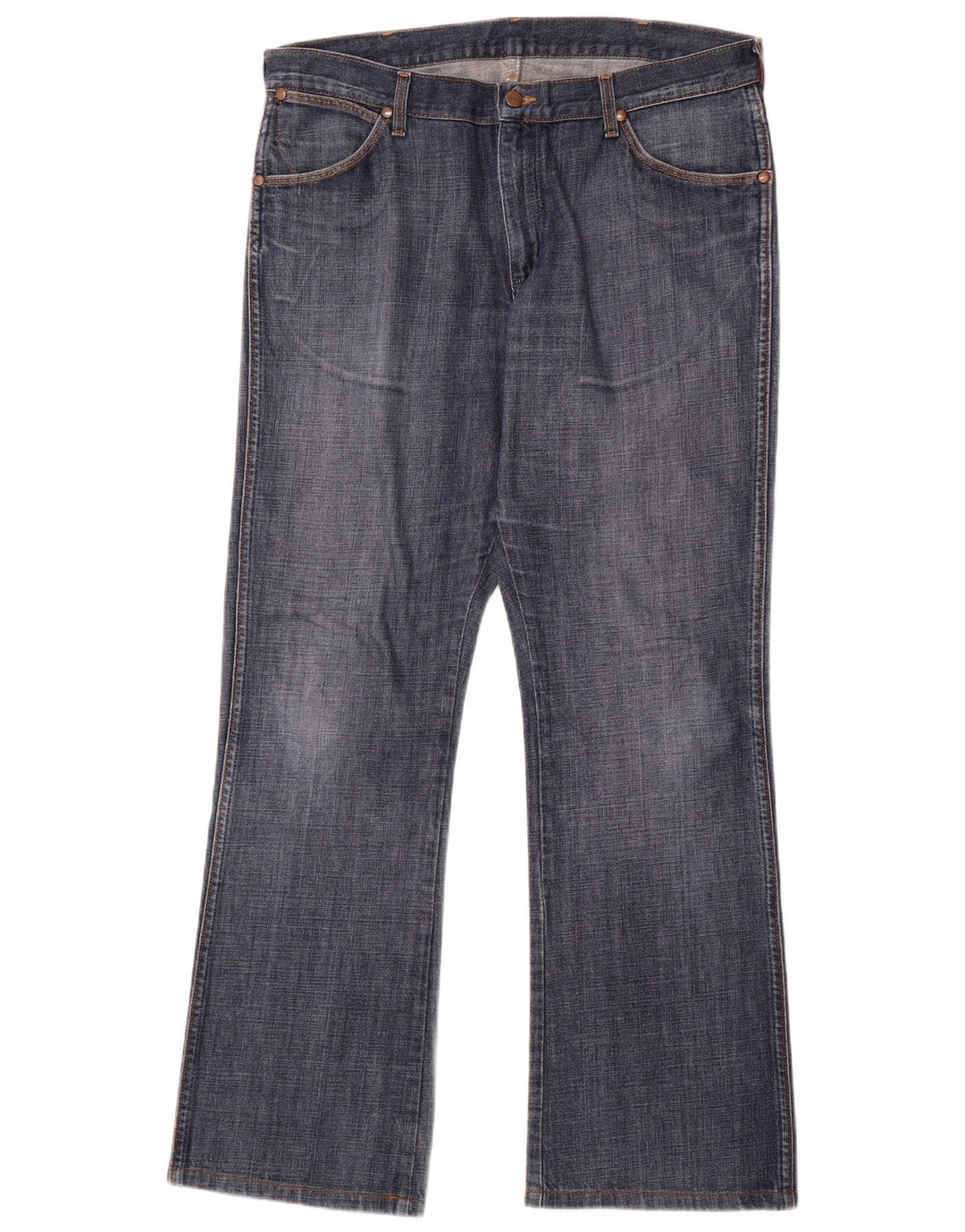 WRANGLER Womens Dayton Bootcut Jeans W36 L33 Blue Cotton