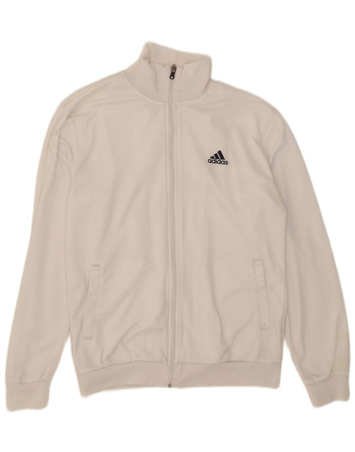 Мужская спортивная куртка Adidas, большая белая полиэстер