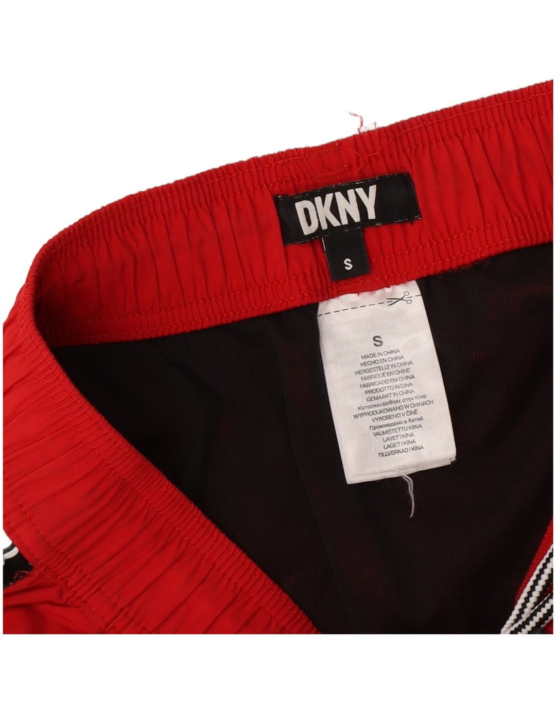 Dkny Мужские шорты для плавания с рисунком, маленькие красные из полиамида
