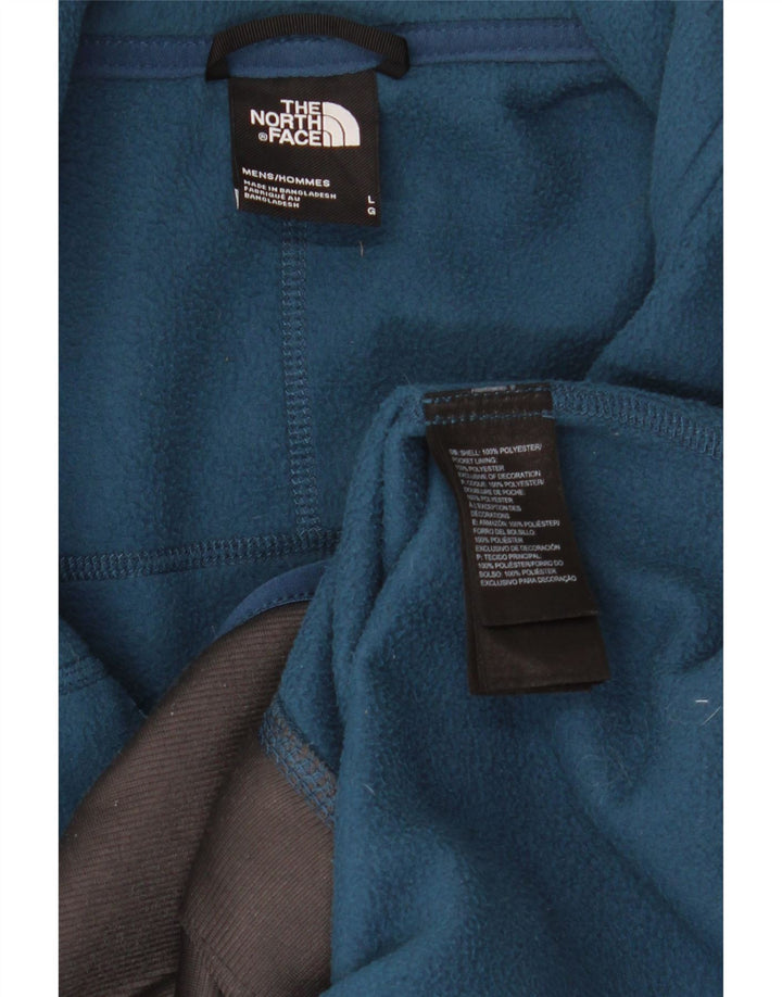 Мужская флисовая куртка с подкладкой The North Face UK 40, большой синий полиэстер