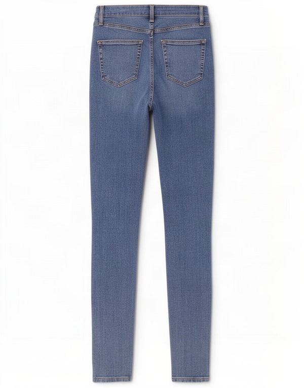 Женские потертые джинсы скинни Topshop Jamie W30 L33, синий хлопок