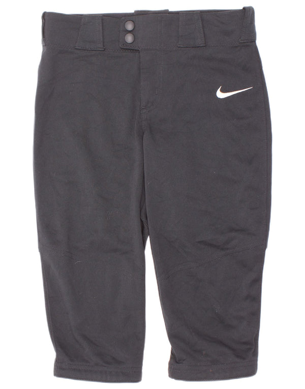 Прямые повседневные брюки Nike для мальчиков 8–9 лет, маленькие W26 L15, черный полиэстер