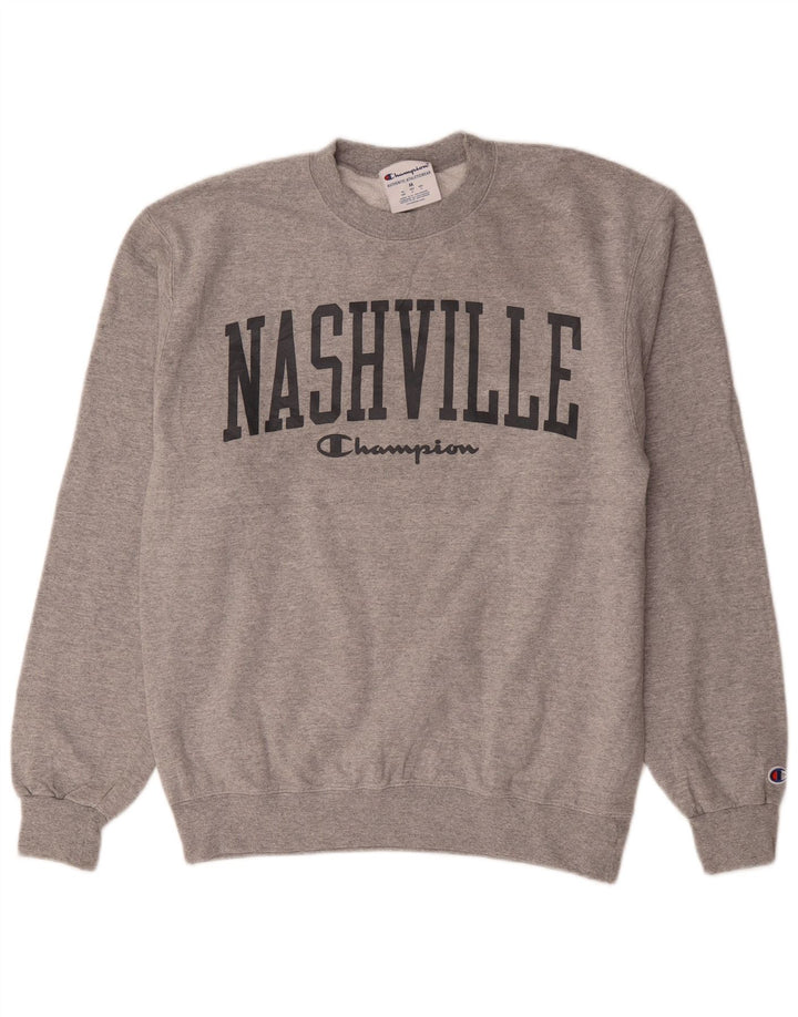 Мужской свитшот с рисунком Champion Nashville, средний серый в крапинку