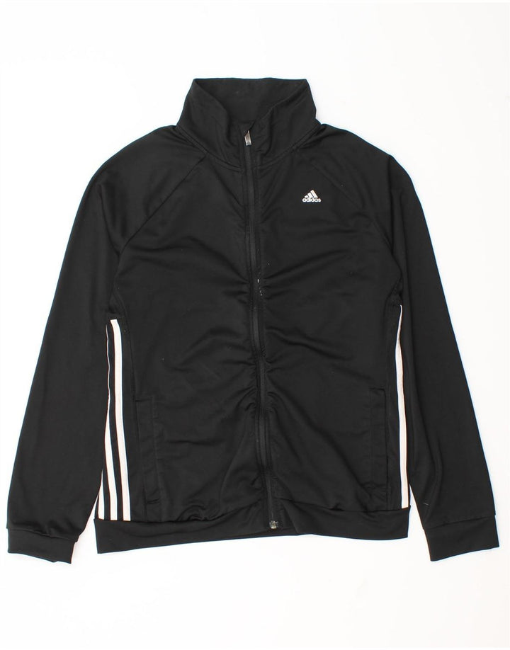 Женская спортивная куртка Adidas Climalite UK 12/14, средний черный