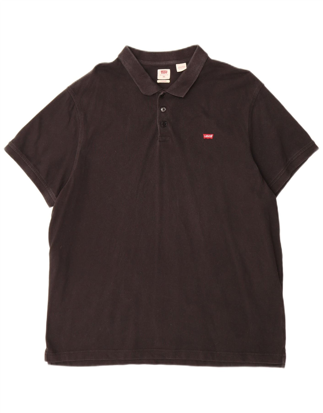 Мужская рубашка поло Levi's Standard 2XL, черный хлопок