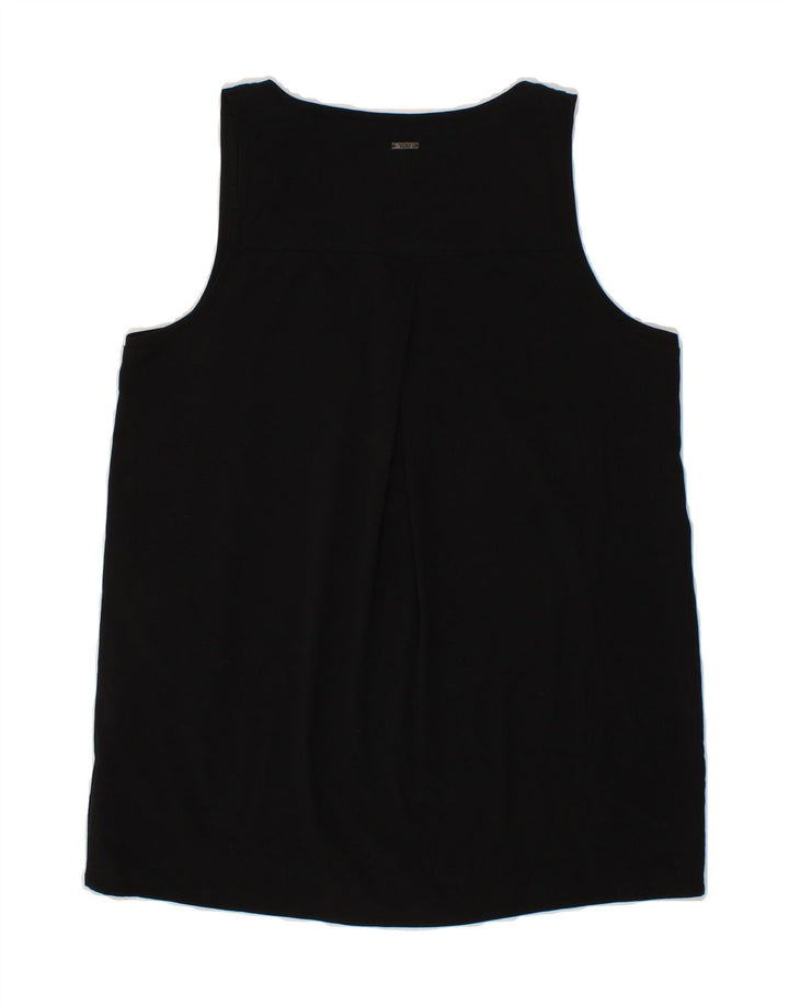CALVIN KLEIN Womens Vest Top UK 10 Small Black Polyester Vintage Calvin Klein and Second-Hand Calvin Klein from Messina Hembry 