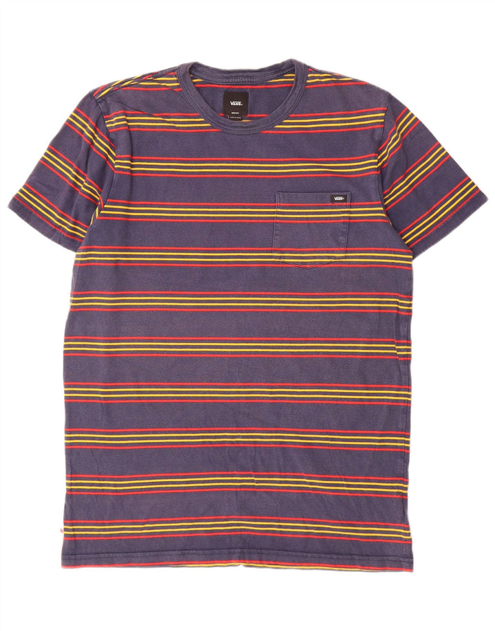 Мужская футболка Vans Top Medium Темно-синяя полоска из хлопка