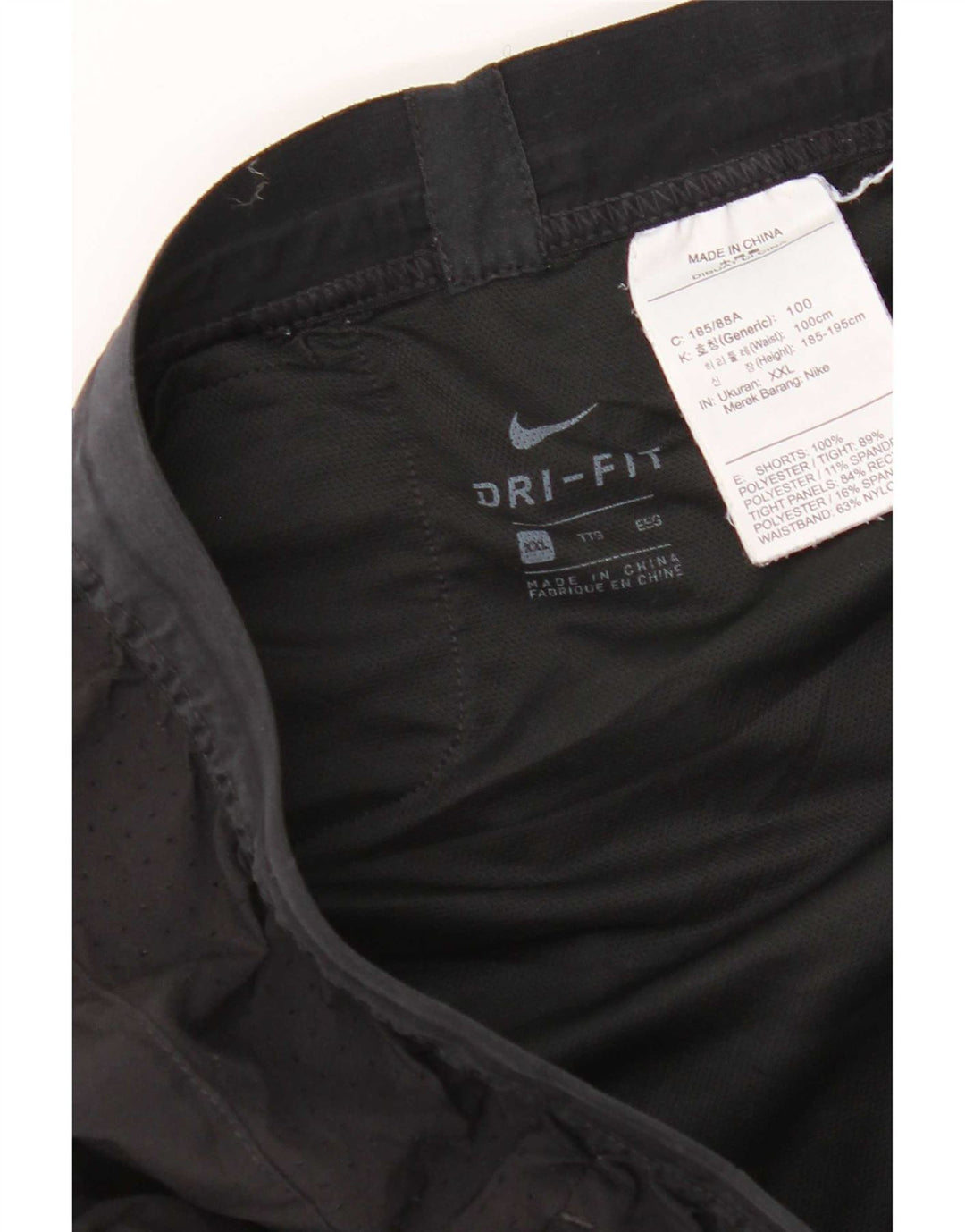 Мужские спортивные шорты Nike Dri Fit 2XL, черный полиэстер