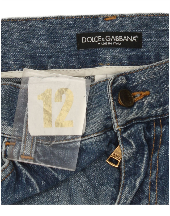 Женские прямые джинсы DOLCE & GABBANA UK 12 Medium W30 L28 Синие
