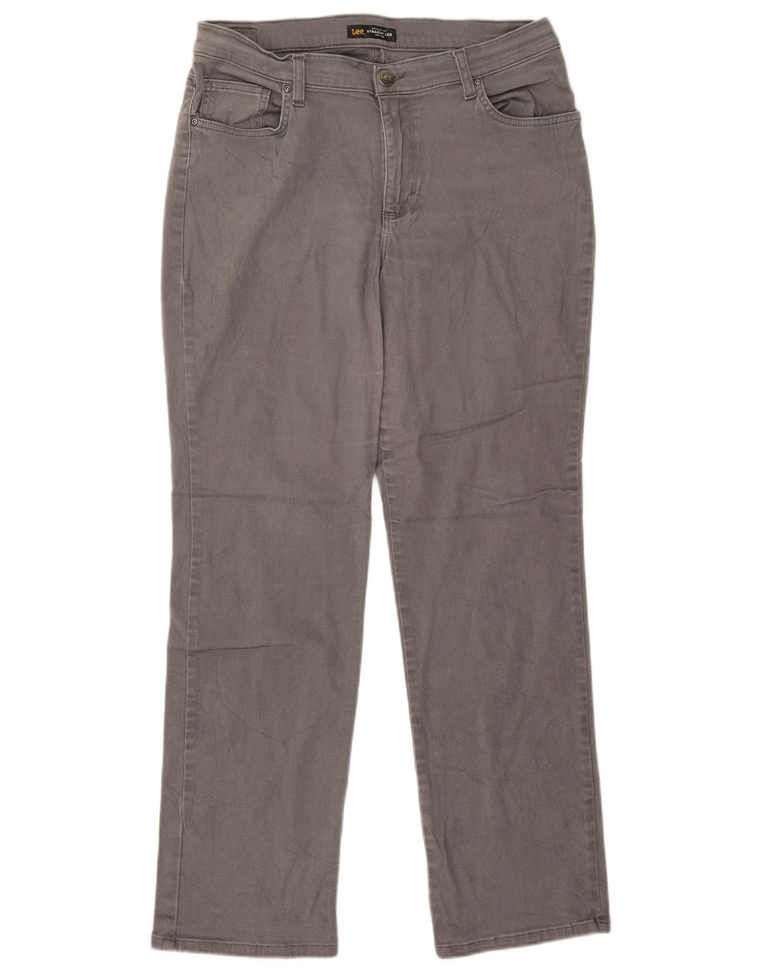 Женские прямые джинсы средней посадки LEE W32 L29, серые