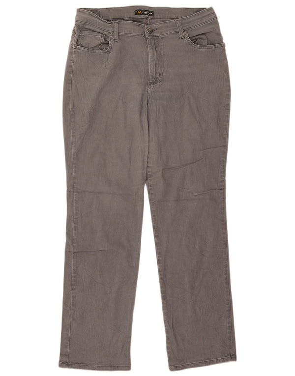 Женские прямые джинсы средней посадки LEE W32 L29, серые