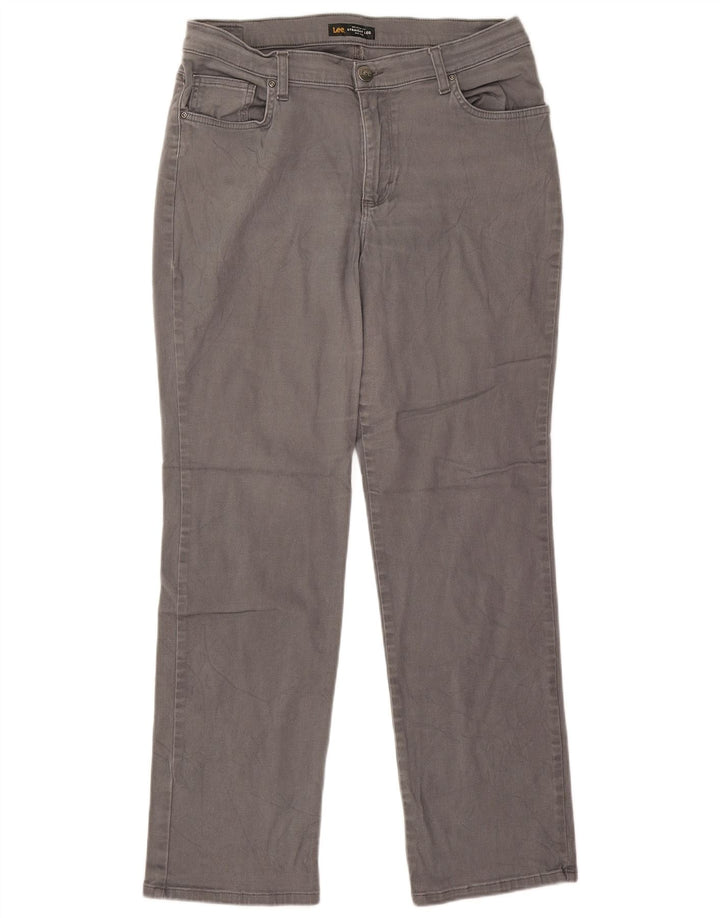 Женские прямые джинсы средней посадки LEE W32 L29, серые