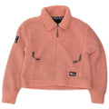 Женская флисовая куртка большого размера Superdry Teddy Bear UK 10, маленькая розовая