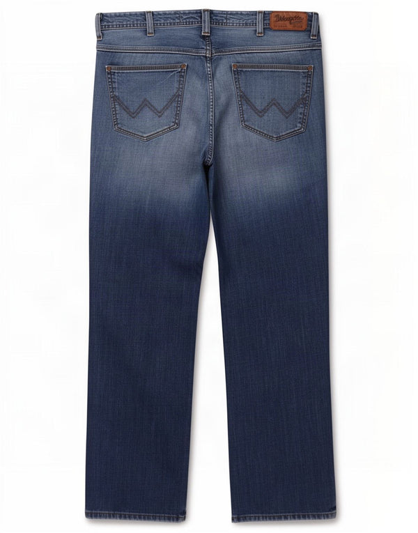 Мужские прямые джинсы Wrangler Roxboro W36 L32, синий хлопок