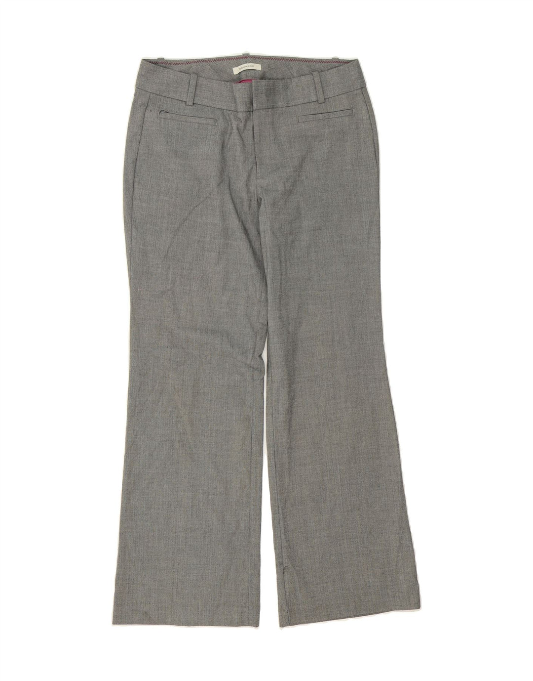 DOCKERS Womens Casual Trousers US 12 Large W36 L32 Grey Herringbone Vintage Dockers and Second-Hand Dockers from Messina Hembry 