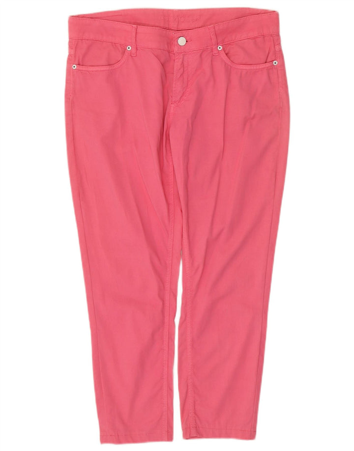 ESCADA Женские узкие укороченные брюки EU 38 Medium W34 L24 Розовый хлопок