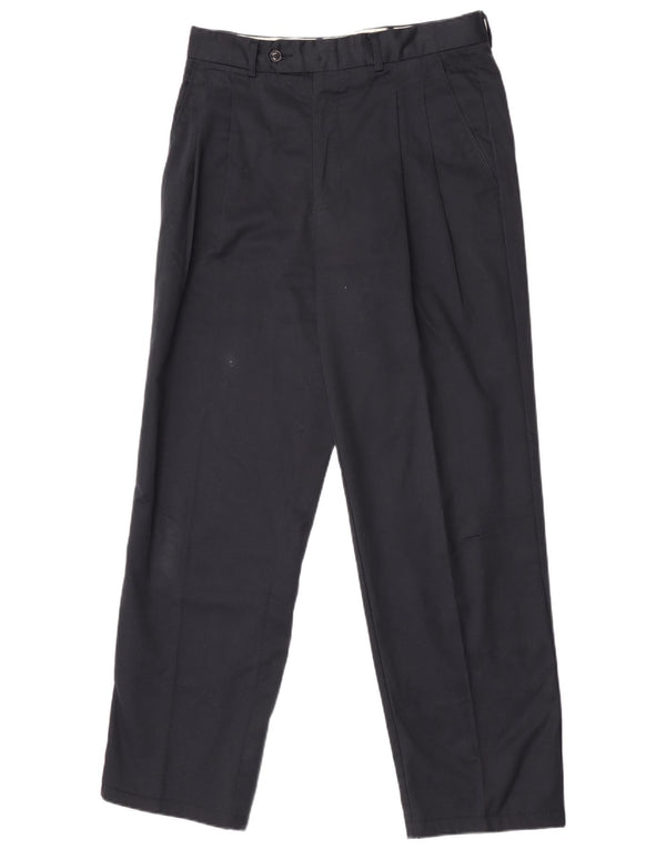 Винтажные мужские брюки чинос с ремешком IT 48 Medium W32 L31 Темно-синий хлопок