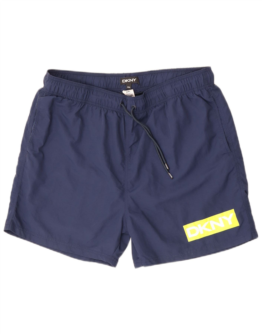 Мужские шорты для плавания Dkny с рисунком 2XL, темно-синие, полиамид