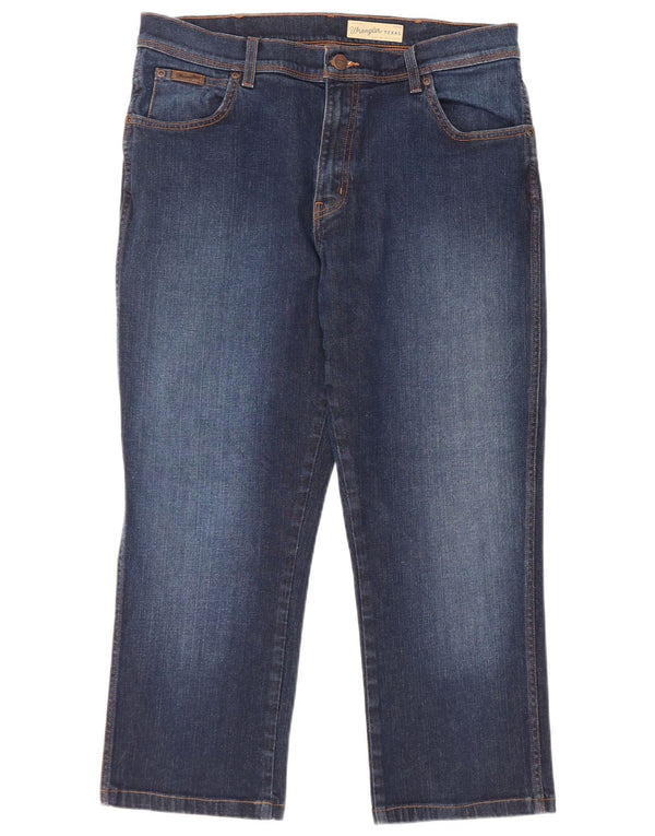 Мужские укороченные прямые джинсы Wrangler Texas Stretch W36 L25, синий хлопок