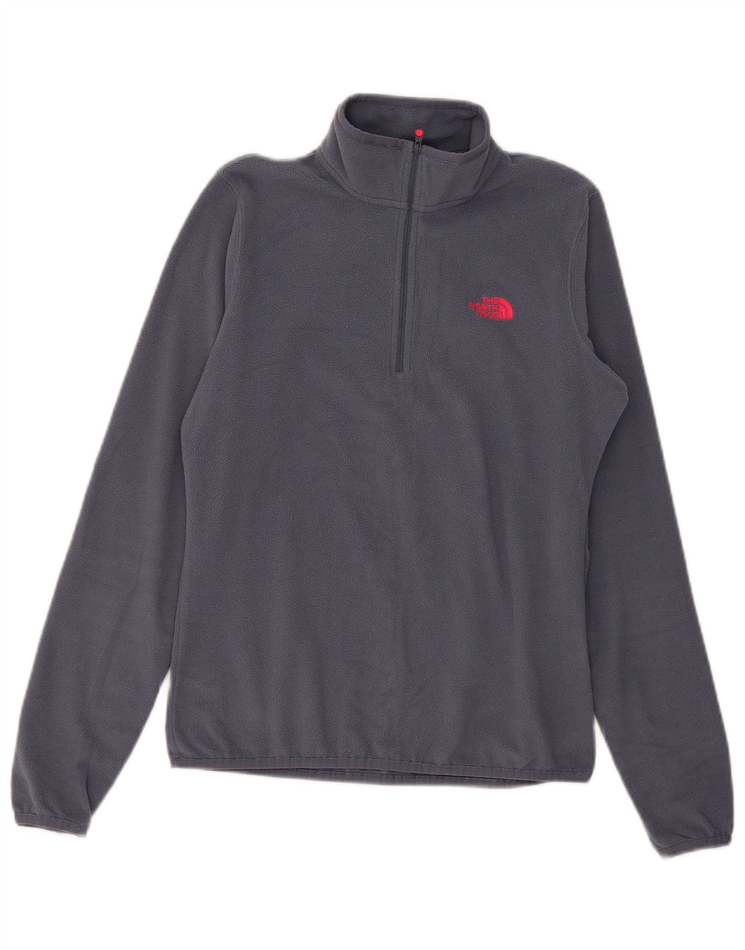 Женский флисовый джемпер с воротником на молнии The North Face, размер UK 10, маленький серый полиэстер