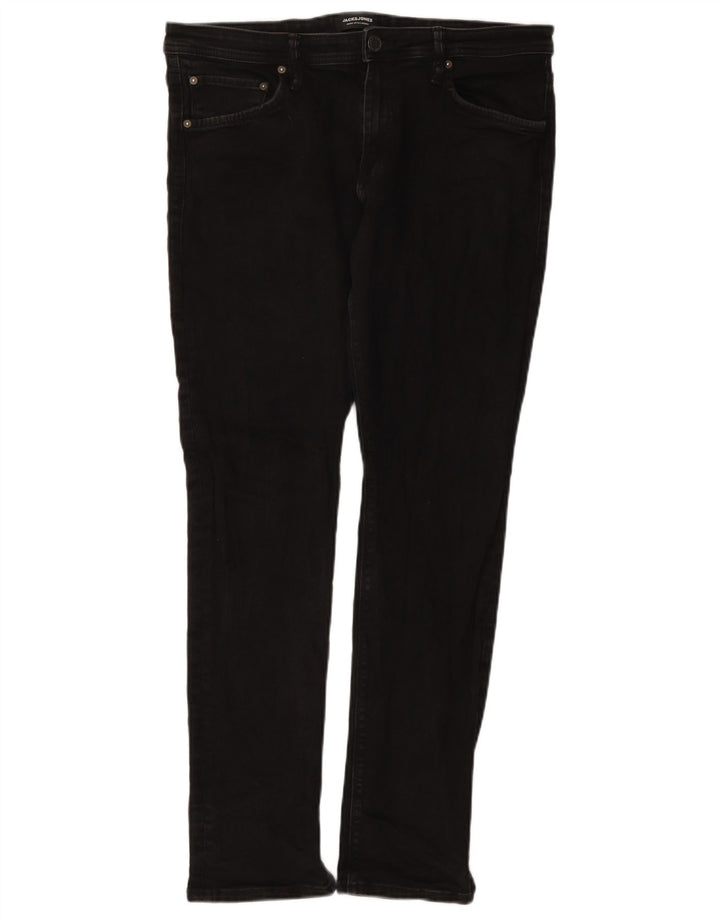 Мужские узкие джинсы Jack & Jones W36 L32, черный хлопок