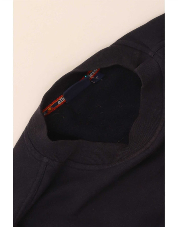 Женский джемпер оверсайз с рисунком Ellesse UK 10, маленький, темно-синий
