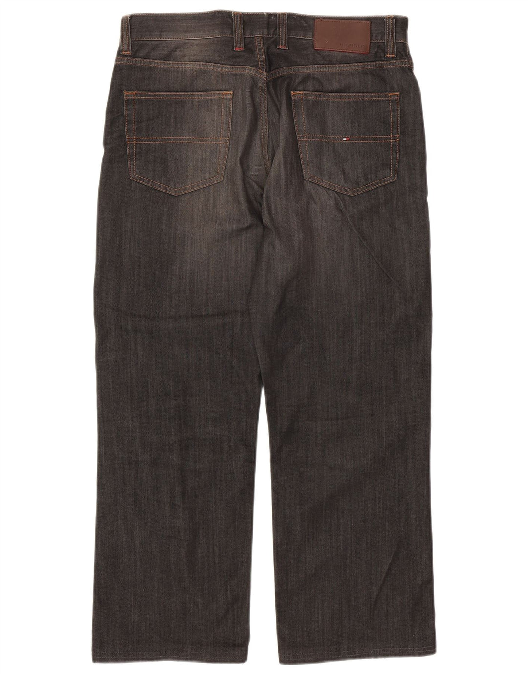 TOMMY HILFIGER Мужские прямые джинсы W31 L28 Серые хлопковые