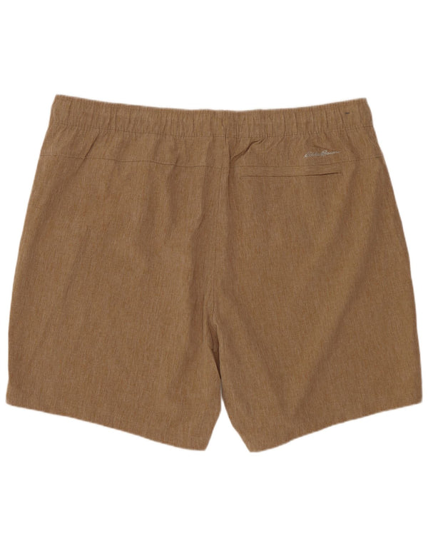 EDDIE BAUER Мужские повседневные шорты 2XL W42 Бежевый полиэстер