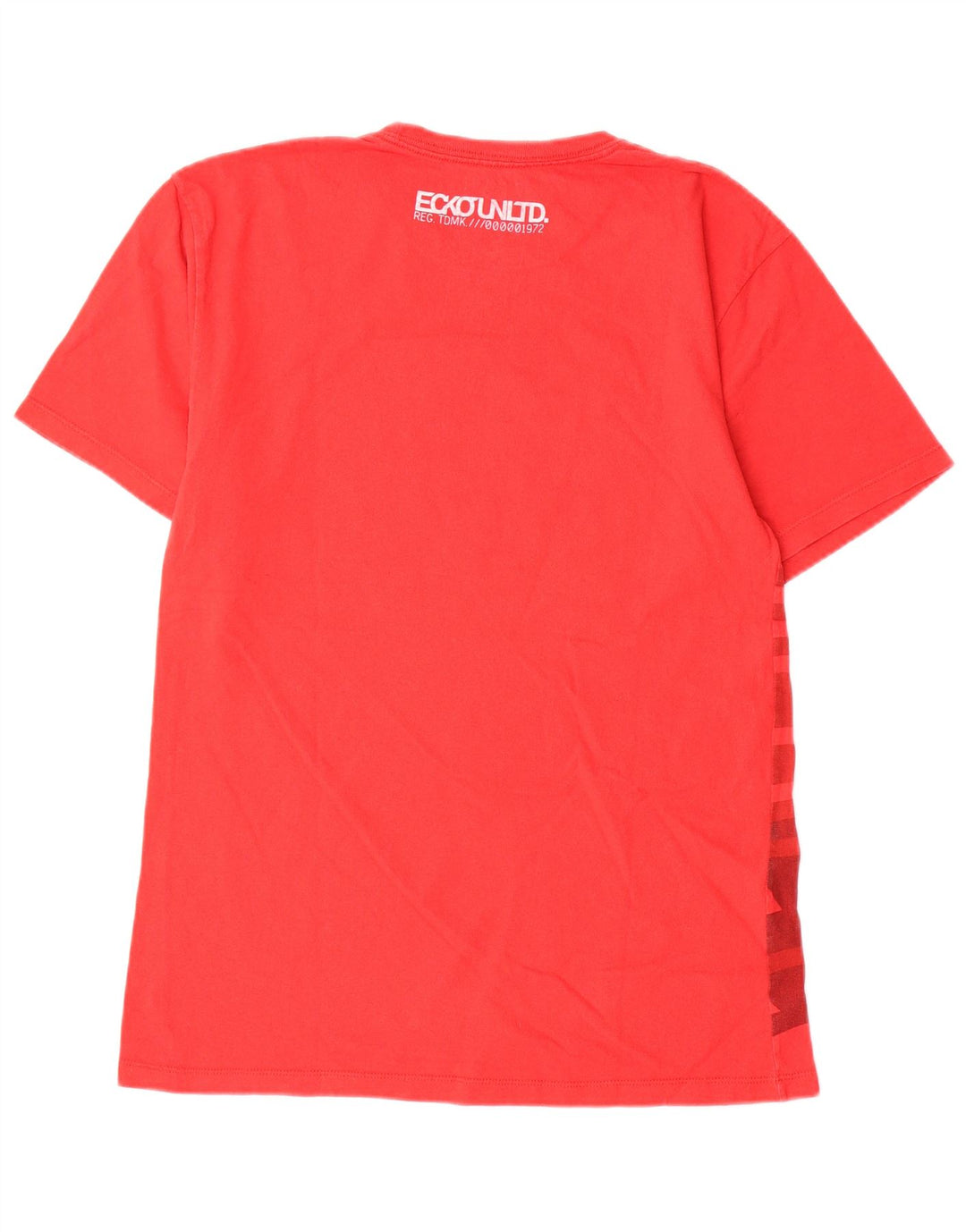 Мужская футболка Ecko Unltd с рисунком, маленькая красная хлопковая футболка с геометрическим рисунком